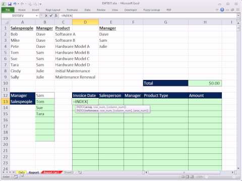 Excel 2010 Büyü Hüner 877: Yöneticisi Satış Temsilcisi Raporu: Veya Kayıtları Ayıklamak İçin Ölçüt Formülü