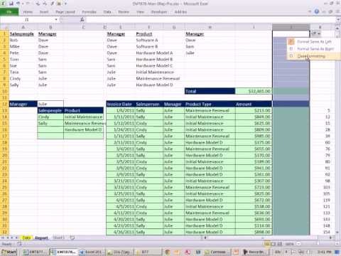 Excel 2010 Büyü Hüner 878: Yöneticisi Satış Temsilcisi Raporu: Veya Ve Ve Kayıtları Ayıklamak İçin Ölçüt Formülü