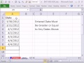 Excel Sihir Numarası 895: Büyük Veya Eşit Bir Tarih Veri Doğrulama Yukarıda Girilen Tarih Olmalıdır