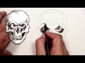 Bir Kafatası - Çizmek İçin Nasıl Kötü Kafatası Çizim Resim 3