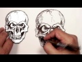 Bir Kafatası - Çizmek İçin Nasıl Kötü Kafatası Çizim Resim 4