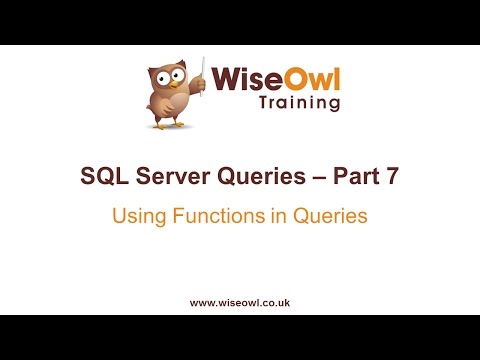 Sql Server Sorguları Bölüm 7 - Sorgularda İşlevleri Kullanma