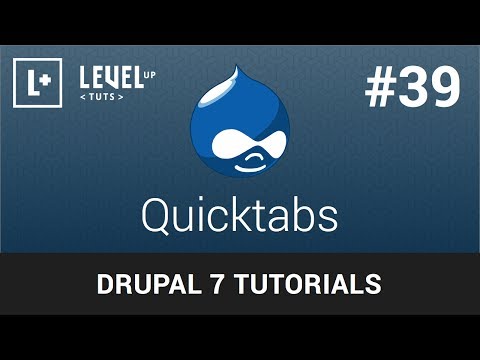 Drupal Öğreticiler #39 - Quicktabs