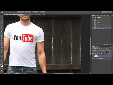 Nasıl Bir T-Shirt (Hd) Photoshop Öğretici Bir Grafik Yerleştirmek İçin