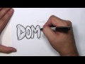 Grafiti Harf - Dominique Kabarcık Harfler Bölüm 1 Yazmak Çizmek İçin Nasıl Resim 3
