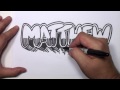 Grafiti Harf - Matthew Kabarcık Mektup Yazmak Çizmek İçin Nasıl Resim 4