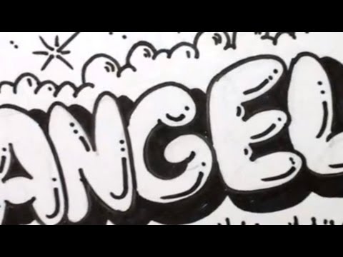 Kabarcık Mektup - Angela Grafiti Harfler Çizmek İçin Nasıl