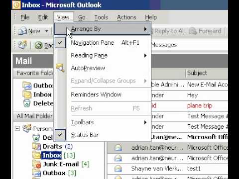 Kişi Alt Kümesini Microsoft Office Outlook 2003 Yazdırın Resim 1