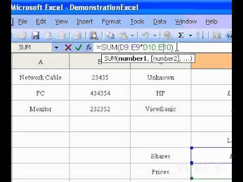 Microsoft Office Excel 2003 Bir Dizi Formülü Düzenle Resim 1