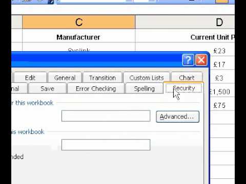 Microsoft Office Excel 2003 Dijital Olarak İmzalamak Bir Dosya