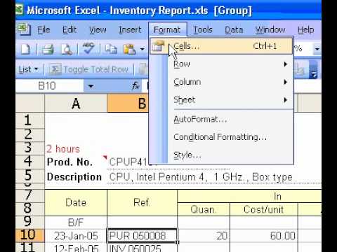Microsoft Office Excel 2003 Hücre İçindeki Metnin Birden Çok Satırı Görüntülemek