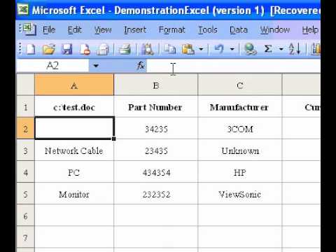 Microsoft Office Excel 2003 Oluşturmak Köprü Microsoft Excel'de Bir Dizeden Bir Resim 1