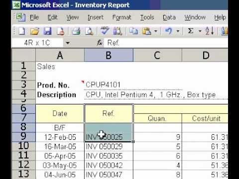 Microsoft Office Excel 2003 Silin Hücreler Satırlar Veya Sütunlar
