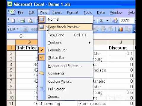 Microsoft Office Excel 2003'ü Kaldırmanız Sayfa Sonları