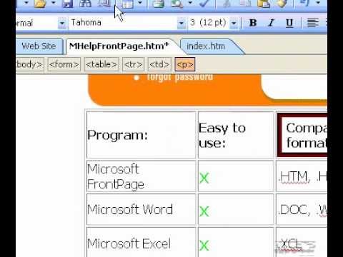 Microsoft Office Frontpage 2003 Eklentisi Bir Satır Sonu İçin Bir Paragraf