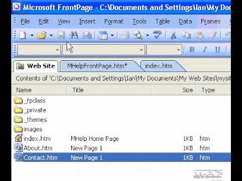 Microsoft Office Frontpage 2003 İçin Geçerli Bir Seçili Sayfalara Tema