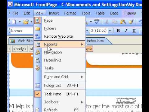 Microsoft Office Frontpage 2003 Kategorize Dikdörtgen Gizli Dosyaların Resim 1