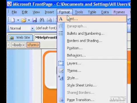 Microsoft Office Frontpage 2003 Oluşturmak Bir Sayfa Geçiş Efekti