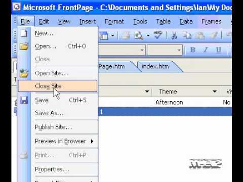 Microsoft Office Frontpage 2003 Web Sitesi Raporu Kaydet