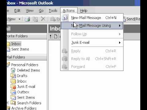 Microsoft Office Outlook 2003 Açmak Word Üzerinde Tek Bir Yeni İleti İçin E-Posta Düzenleyiciniz Olarak Resim 1