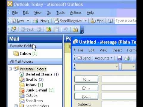 Microsoft Office Outlook 2003 Bir İletinin Biçimini Değiştirme Siz Alınan Veya Önceden Oluşturulmuş