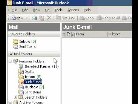 Microsoft Office Outlook 2003 Bir Sık Kullanılan Klasörler Bölmesine Klasör Ekleme