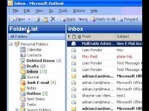 Microsoft Office Outlook 2003 Gizlemek İletilerinde Görev Çubuğu Bildirim Balonu İpuçları