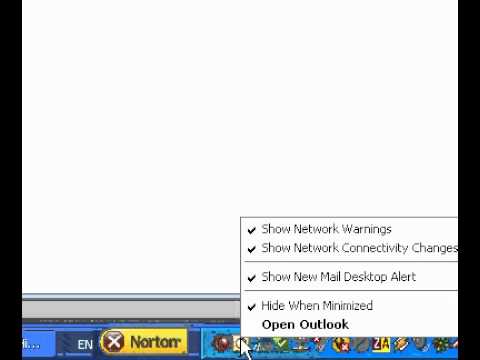 Microsoft Office Outlook 2003 Gizlemek Outlook Görev Çubuğu Düğmelerini Resim 1