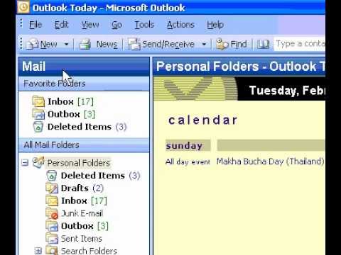 Microsoft Office Outlook 2003 Kaç Randevu Görünür Değiştir