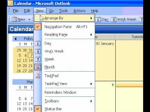 Microsoft Office Outlook 2003 Olun Outlook Bugün Sayfa Varsayılan Sayfa Resim 1