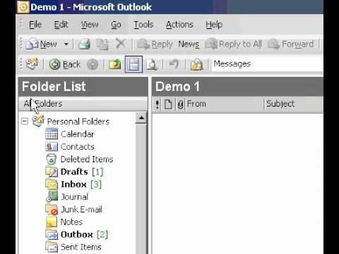 Microsoft Office Outlook 2003 Yeniden Adlandırmak Bir Klasörü Resim 1
