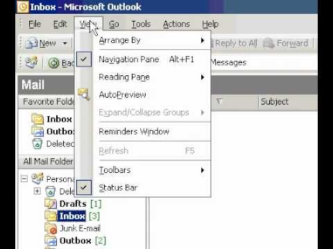 Microsoft Office Outlook 2003'ü Kaldırmanız Bir Görünüm Filtre Resim 1