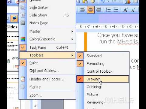 Microsoft Office Powerpoint 2003 Bir Otomatik Şekil Resim Veya Wordart'ı Döndürme