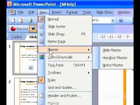 Microsoft Office Powerpoint 2003 Yerleştirin Mouseclick Veya Mouseover Eylem Düğmeleri
