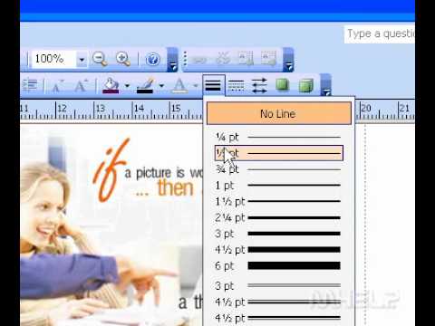 Microsoft Office Publisher 2003 Ekle Metin Kutusuna Resim Çerçevesinin Her İki Taraf İçin De Resim Kenarlığı Resim 1