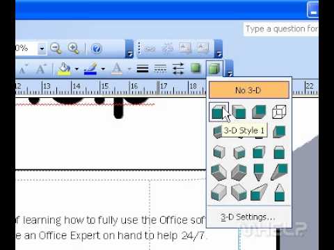 Microsoft Office Publisher 2003 Ekle Veya Kaldır Bir 3D Etkisi Bir Şekil Resim 1