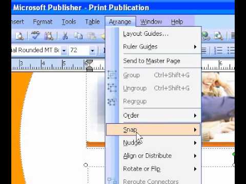 Microsoft Office Publisher 2003 Hizalamak Nesne Başka Bir Nesne İçin Bir