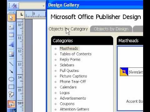 Microsoft Office Publisher 2003 Oluşturmak Bir Tasarım Galerisi'ni Kullanarak Logo Resim 1