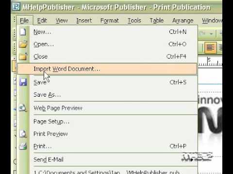 Microsoft Office Publisher 2003 Tüm Sayfa Tek Bir Jpeg Resmi Olarak Gönder Resim 1