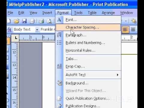 Microsoft Office Publisher 2003 Tutmak Paragraflarda Birlikte Bir Metin Kutusu Veya Sütun