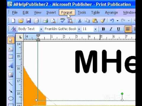 Microsoft Office Publisher 2003 Uygun El İle Bir Metin Kutusuna Metin