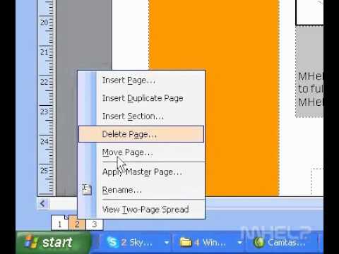 Microsoft Office Publisher 2003 Yinelenen Sayfa Ekle