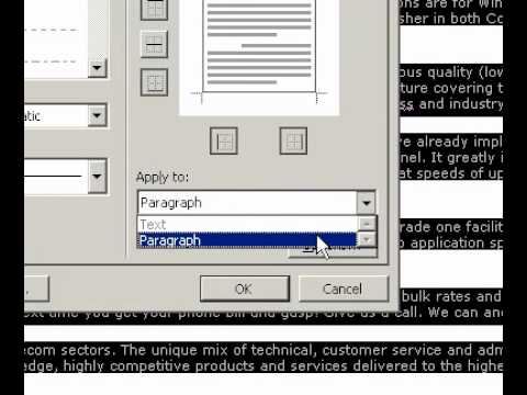 Microsoft Office Word 2003 Değişiklik Html Dıv Kenarlıkları
