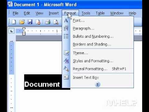 Microsoft Office Word 2003 Farklı Bir Stil Uygulamak Resim 1