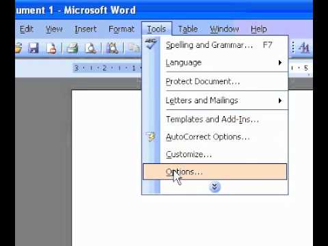 Microsoft Office Word 2003 Mavi Pencere Arka Planını Görüntüleme