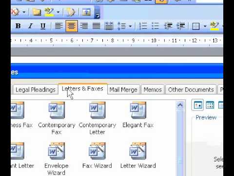 Microsoft Office Word 2003 Oluşturmak Bir Mektup