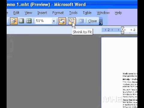 Microsoft Office Word 2003 Önlemek Bir Belgenin Ek Bir Sayfaya Yazdırma Resim 1