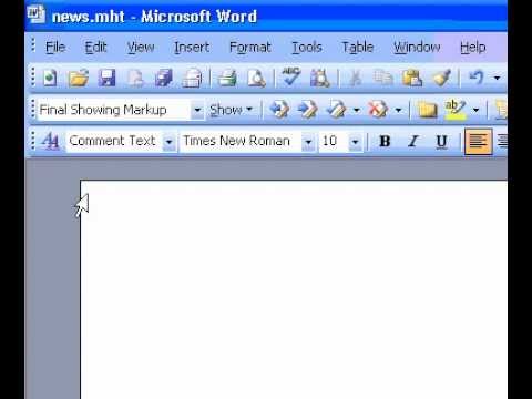 Microsoft Office Word 2003 Silmek İçin Yorum Yaptı