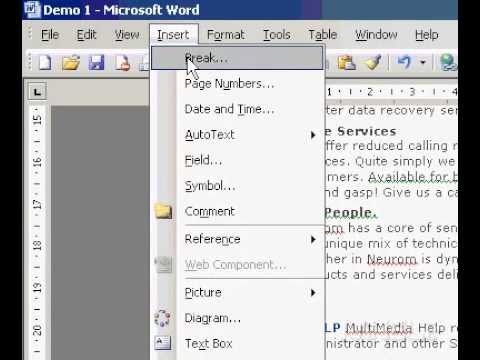 Microsoft Office Word'ü Yeniden 2003 Sayfa Numaralandırmayı Her Bölüm İçin