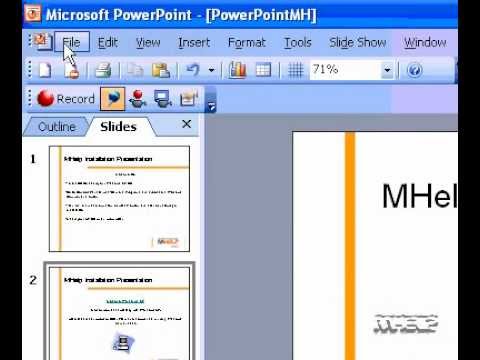 Slaytları Microsoft Word İçin Microsoft Office Powerpoint 2003 Göndermek Resim 1